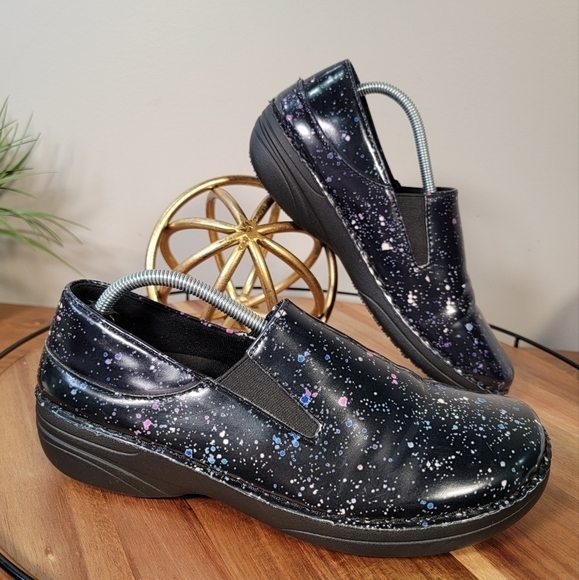 Spring Step Manila Clogs Women's Shoe Size 8.5 Patent Leather Work Multicolor - Picture 4 of 17